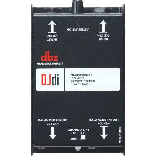 DBX DJDI 2-channel Passive Direct Box